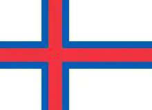 Drapeau des Îles Féroé.