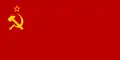 Drapeau de l'URSS entre le 18 avril 1924 et le 5 décembre 1936.