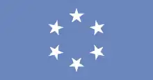 Drapeau du Territoire sous tutelle des îles du Pacifique utilisé entre 1965 et 1980