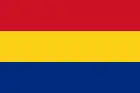 Drapeau des Principautés unies de Moldavie et de Valachie de 1862 à 1867.