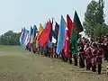Drapeaux des nations touraniennes.