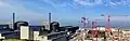 Le chantier en 2010 (vue sur les trois tranches).