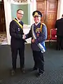 Niels Vermeersch avec Kevin Baugh (Molossia) à l'Intermicronational Summit 2012