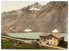Hospice de la Flüela en 1900.