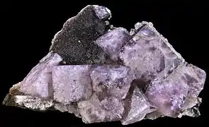 Fluorine, mine Boltsburn, Angleterre (15&nbsp;×&nbsp;8&nbsp;cm).