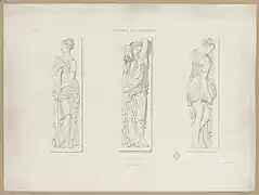 Bas reliefs.