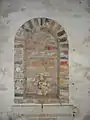 Buste de Saint-Viâtre à l'intérieur de la fontaine.