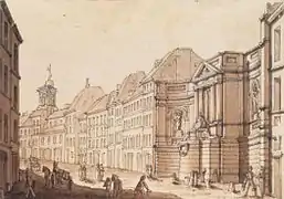 Fontaine ; dessin du XIXe&nbsp;siècle