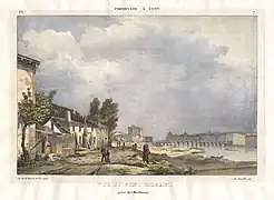 Pont Morand en 1834