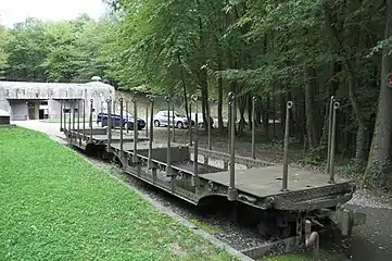 Wagon à poche du fort Schoenenbourg, France.