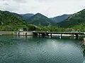 La retenue et le barrage de Plan d'Arem.