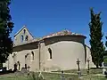 Le chevet de l'église Notre-Dame de Baleyssac  (juil.&nbsp;2009)