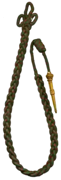 Fourragère aux couleurs de la Croix de guerre 1914-1918.
