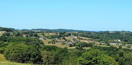Vue en été.