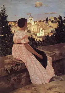 La Robe rose (1864), huile sur toile (147 × 110 cm), Paris, musée d'Orsay.
