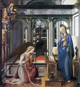 Annonciation, vers 1443, Munich, Alte Pinakothek.