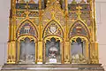 Reliquaire contenant son crâne dans la sacristie de la cathédrale Saint-Pierre-et-Saint-Paul de Nantes