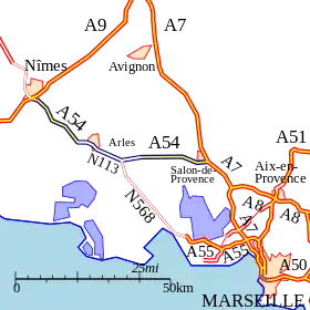 Carte de la route.