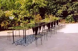 La table verte.