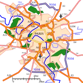 Carte de la route.