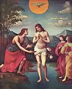 Le Baptême du Christ, Francesco Francia.