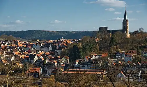 La vieille ville de Frankenberg.
