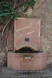 La fontaine de Goethe.