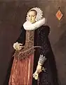 Portrait d'Anetta Hanemans, 1625, huile sur toile, 124,8&nbsp;x 98,2&nbsp;cm (Mauritshuis, La Haye).