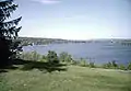 Vue de Fredericton depuis la ferme expérimentale