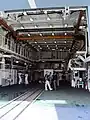 Le hangar à hélicoptère.