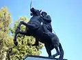 Statue à la mémoire de Mardochaíos Frizís, à Chalcis.