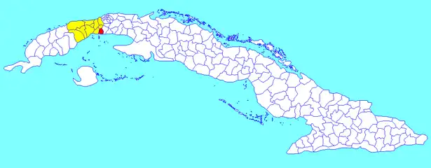 Municipalité de Güira de Melena dans la province d'Artemisa