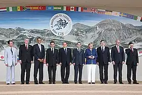 « Photo de famille » des participants au G8.