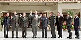 « Photo de famille » des participants au G8.