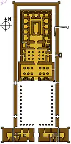 Plan du temple.