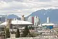 GM Place devant la skyline