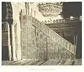 Gros plan sur le minbar avant sa restauration au début du XXe&nbsp;siècle, photographie extraite d'un ouvrage datant de 1887.