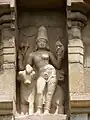 Ardhanari, Shiva androgyne, mur Sud