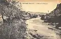 L'Hérault à Ganges. Carte postale envoyée le 20 août 1929. Phototypie Combier, Mâcon.