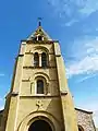 Le clocher de l'église Saint-Jean-Baptiste