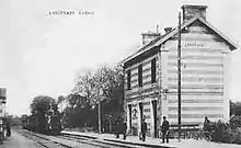L'ancienne gare de Landévant au début du XXe&nbsp;siècle.
