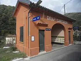 L'abri voyageurs de Drap-Cantaron.