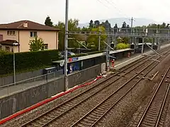 La gare en 2015, avant les travaux du Léman 2030.
