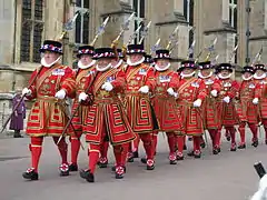 Défilé de yeomen.