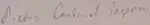 Signature de Pietro Gasparri