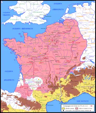 Campagne de Jules César (-51).