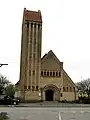 Façade de l'église de Gedser.