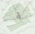 Carte topographique de la commune (2017).