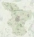 Carte topographique de la commune.