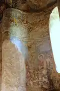 Christ en croix, fresque,